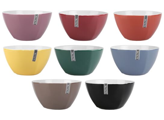 Miseczka 600 ml z porcelitu mix kolorów