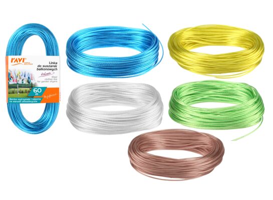 Linka stalowa do suszarek ogrodowych 60 m