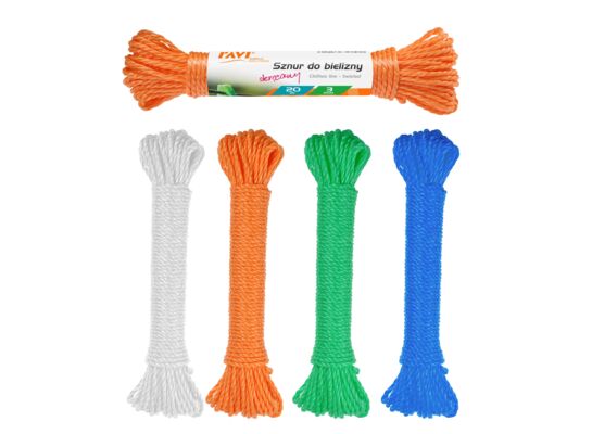Sznur do bielizny skręcany 3 mm x 20 m