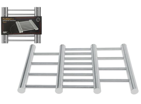 Podkładka pod garnek rozsuwana Trivet 20 x 20 x 23 cm srebrna