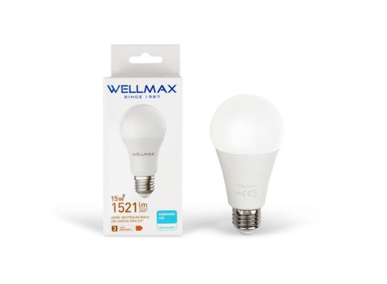 Żarówka LED E27 15 W tradycyjna barwa neutralna Wellmax