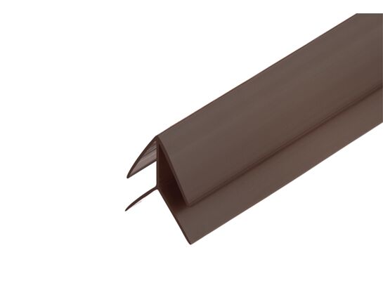 Listwa kątowa zewnętrzna do paneli ściennych PVC 3 m brązowa Cezar