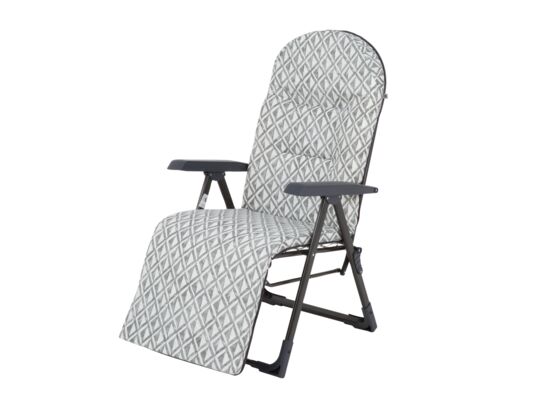 Fotel Arizona z podnóżkiem w romby