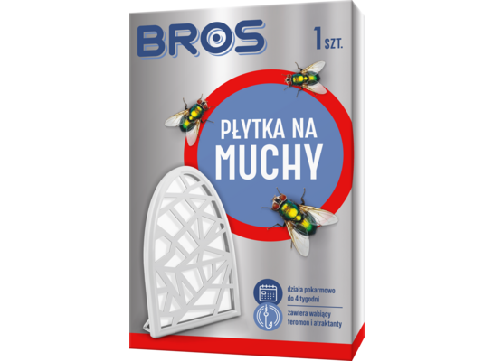 Płytka na muchy pokarmowa 1 sztuka BROS