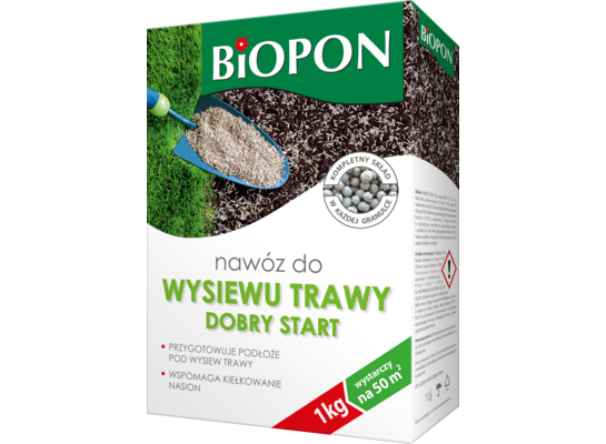 Nawóz do wysiewu trawy Dobry Start 1 kg BOPON