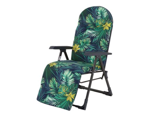 Fotel Arizona z podnóżkiem K2 w liście