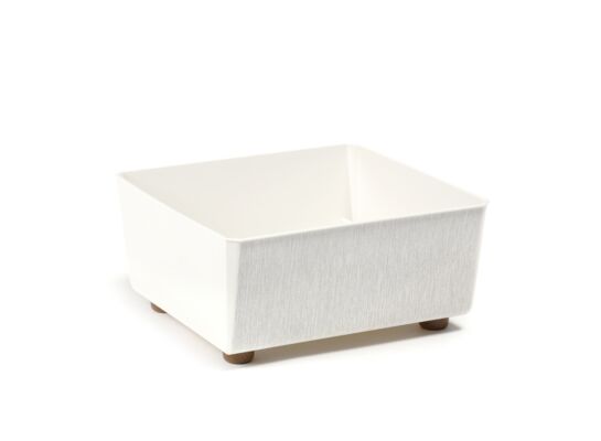 Skrzynka Saga textil 28,5 x 28,5 cm kremowy