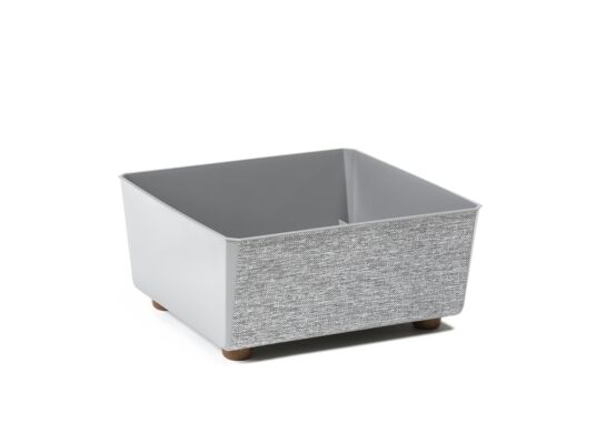 Skrzynka Saga textil 28,5 x 28,5 cm szary