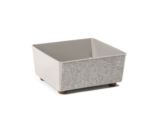 Skrzynka Saga textil 28,5 x 28,5 cm taupe