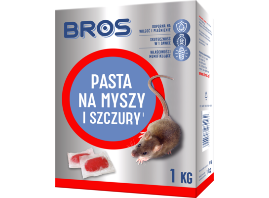 Pasta na myszy i szczury 1 kg Bros