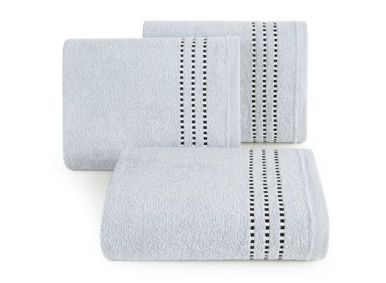 Ręcznik kąpielowy Fiore 70 x 140 cm srebrny