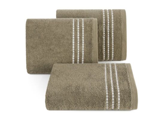 Ręcznik kąpielowy Fiore 50 x 90 cm jasnobrązowy