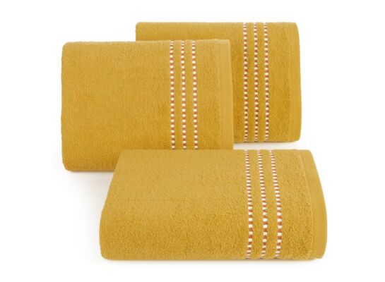Ręcznik kąpielowy Fiore 30 x 50 cm musztardowy
