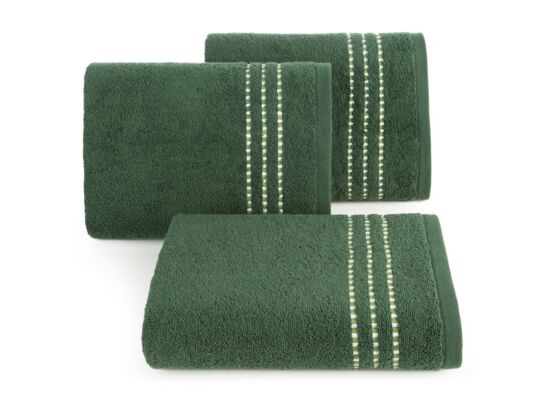 Ręcznik kąpielowy Fiore 70 x 140 cm butelkowy zielony