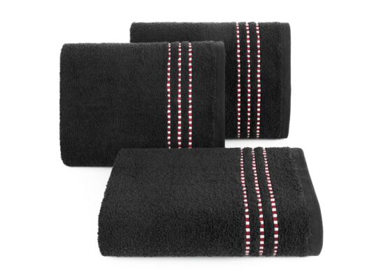Ręcznik kąpielowy Fiore 30 x 50 cm czarny