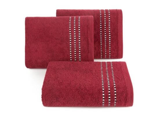 Ręcznik kąpielowy Fiore 70 x 140 cm czerwony