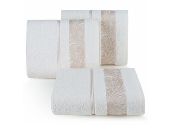 Ręcznik kąpielowy Sylwia 50 x 90 cm kremowy