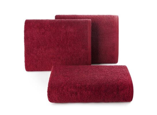 Ręcznik kąpielowy gładki 70 x 140 cm bordowy