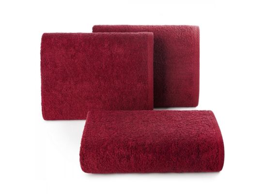 Ręcznik kąpielowy gładki 50 x 100 cm bordowy