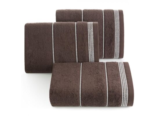 Ręcznik kąpielowy Mira 30 x 50 cm brązowy