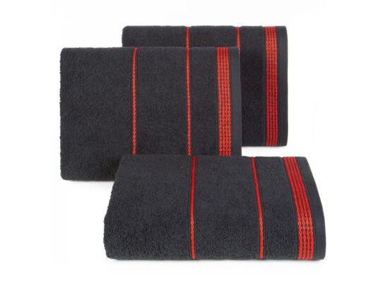 Ręcznik kąpielowy Mira 70 x 140 cm czarny