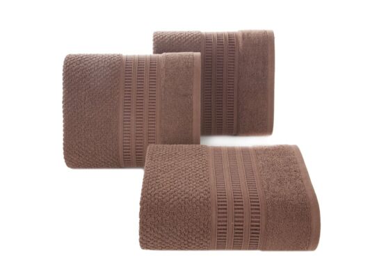 Ręcznik bawełniany Rosita 70 x 140 cm brązowy