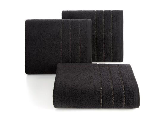 Ręcznik bawełniany Dali 70 x 140 cm czarny