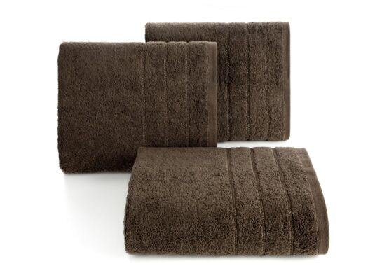 Ręcznik bawełniany Dali 70 x 140 cm ciemnobrązowy