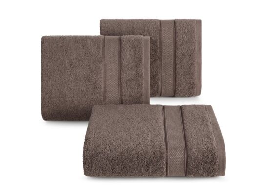 Ręcznik bawełniany Liana 70 x 140 cm jasnobrązowy