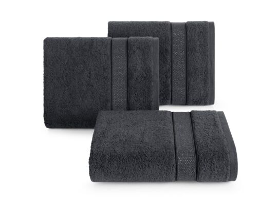 Ręcznik bawełniany Liana 30 x 50 cm grafitowy
