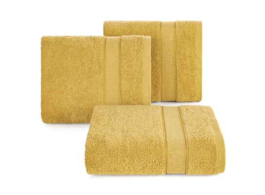 Ręcznik bawełniany Liana 30 x 50 cm musztardowy