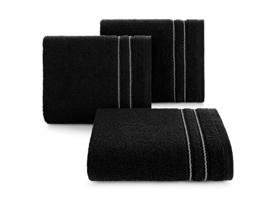 Ręcznik bawełniany Emina 70 x 140 cm czarny