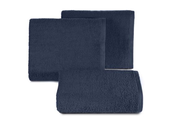 Ręcznik kąpielowy gładki 50 x 90 cm granatowy