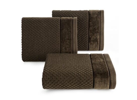 Ręcznik Frida 70 x 140 cm ciemnobrązowy