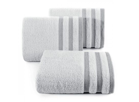 Ręcznik kąpielowy Riki 30 x 50 cm srebrny