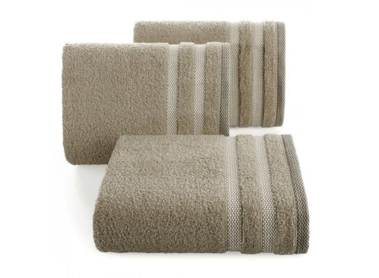 Ręcznik kąpielowy Riki 70 x 140 cm jasnobrązowy