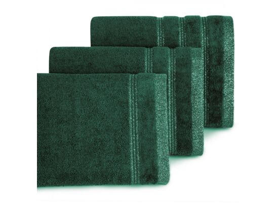 Ręcznik kąpielowy Glory 70 x 140 cm butelkowy zielony