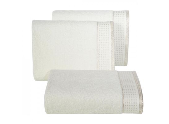 Ręcznik frotte Luna 70 x 140 cm kremowy