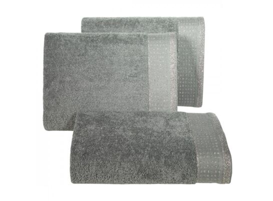Ręcznik frotte Luna 70 x 140 cm stalowy