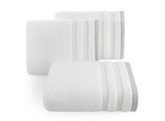 Ręcznik kąpielowy Riki 70 x 140 cm biały