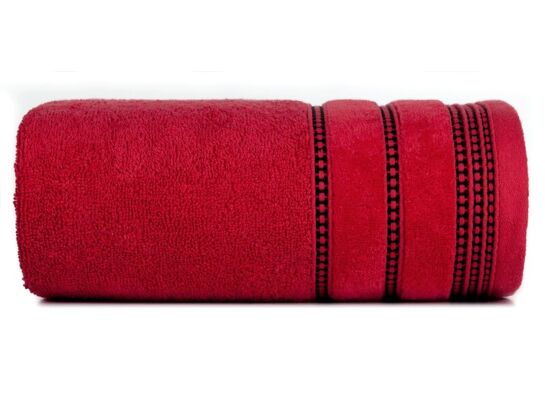 Ręcznik Amanda 50 x 90 cm czerwony