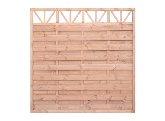 Płot z ornamentem W 180 x 180 cm modrzew