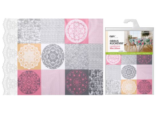 Obrus kuchenny z podbiciem 90 x 130 cm wz 10233
