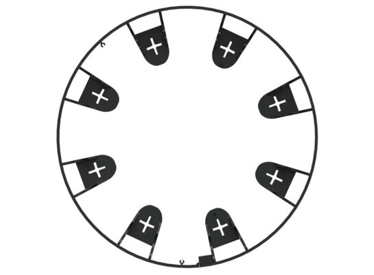 Obrzeże unibord 1 m x 4,5 cm czarne