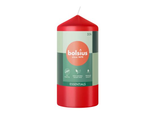 Świeca pieńkowa 120/58 Delikatna Czerwień