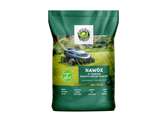 Nawóz do trawników koszonych robotami koszącymi 8kg Ogród Start