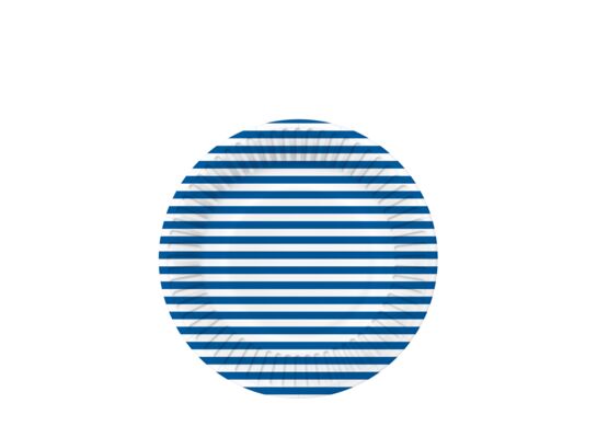 Talerze papierowe okrągłe 18 cm Stripes Eco 10 szt.