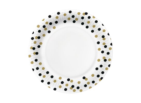Talerze papierowe okrągłe 23 cm Confetti Eco 10 szt.