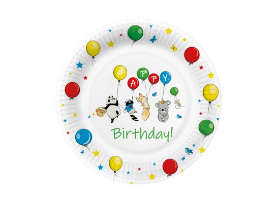 Talerz papierowy Balloons 23 cm 10 szt.