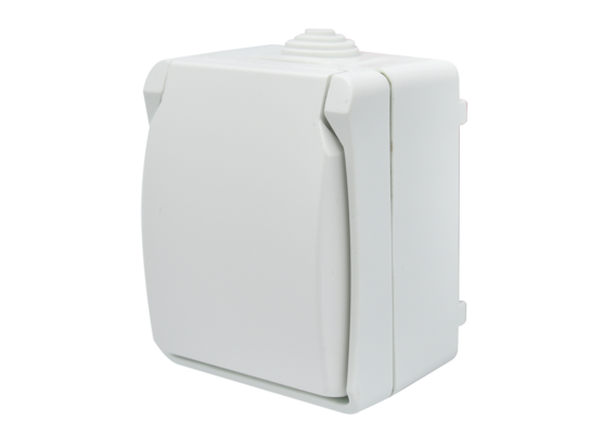 Gniazdo z uziemieniem Aqua Plus IP54 biały